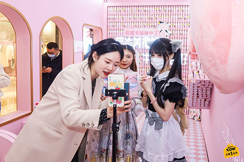 杨浦盒马生鲜认养一头牛春日桃园会新品发布拍摄